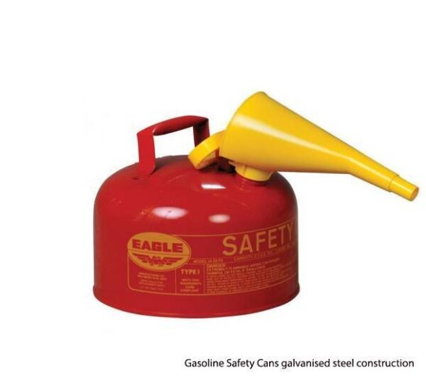 Gasoline Safety Cans galvanised steel construction